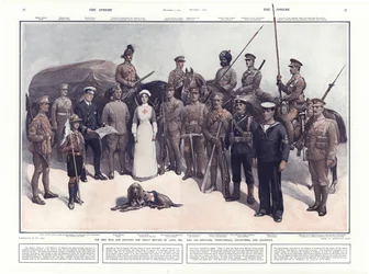 Mitglieder der Streitkräfte, die für Großbritannien kämpfen, Erster Weltkrieg